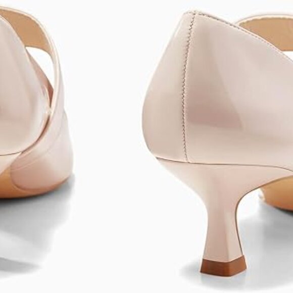 Mary Jane kitten heels, size 9, apricot color, comfortable - Picture 3 of 4